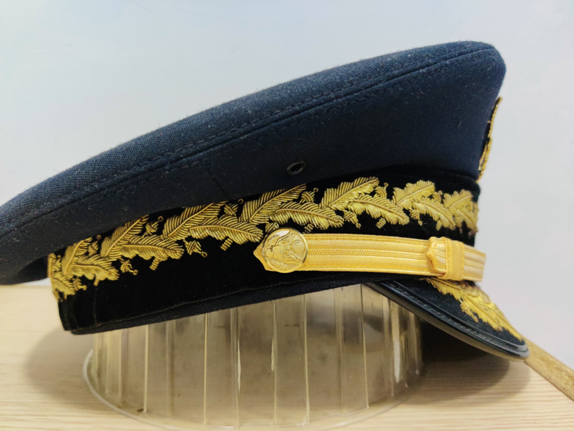 全场0元起拍 第19期 咸鱼国勋章拍卖专场 12月4日（周日）下午6：00开始 美军 陆军将官黑色礼服大檐帽 59cm