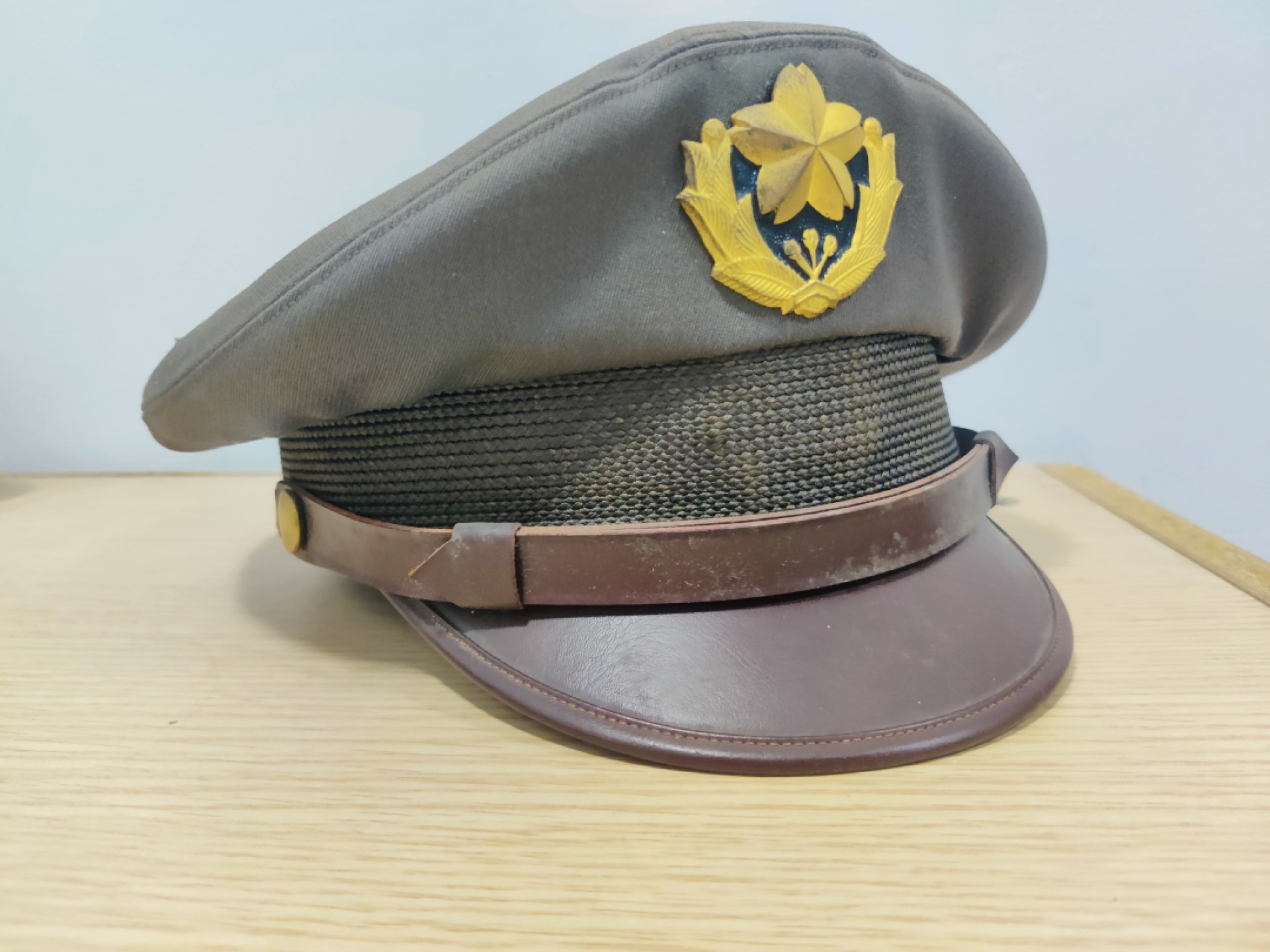 全场0元起拍 第19期 咸鱼国勋章拍卖专场 12月4日（周日）下午6：00开始 日本路上自卫队70式早期 全阶级共通大檐帽 55cm