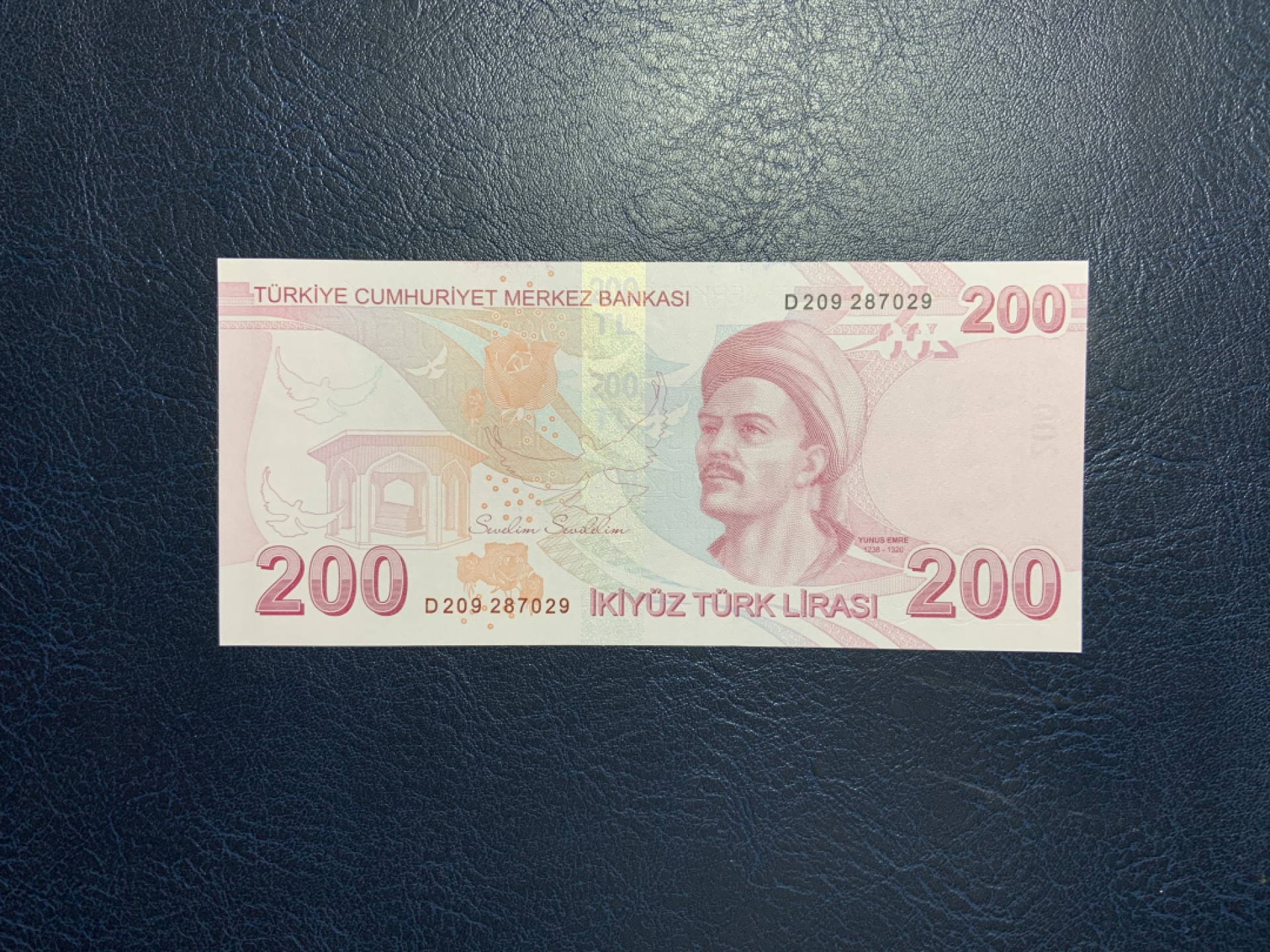 收藏联盟Quantum Auction 第213期拍卖  土耳其2009年200里拉 品相全新UNC