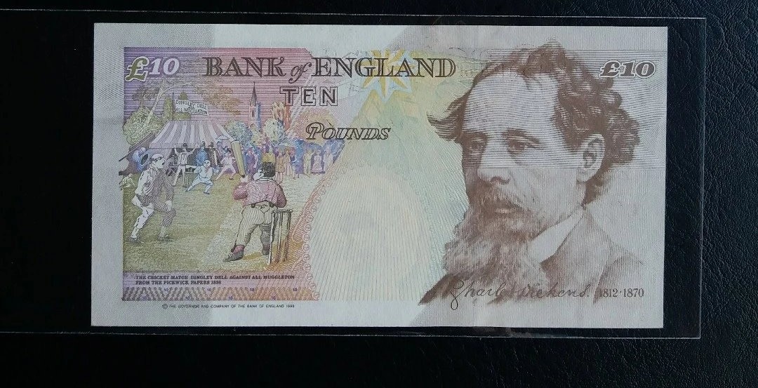 英国纸币 E序初版10英镑纸币 全新UNC