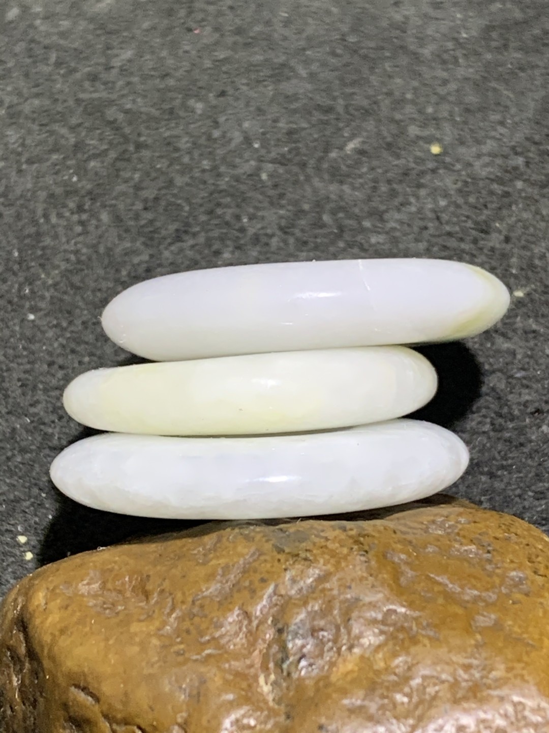 天然A货翡翠通货平安扣3个！