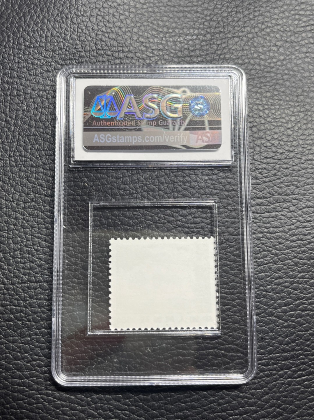 洪涛臻品批发群  精选邮票限时拍卖第一百期 普无号  枣园   ASG85分OP  版撕绝中绝送评，105最严格时期出分，一手出分壳子完好无划痕，配套必备，喜欢不要错过