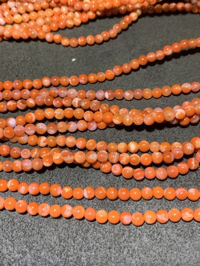 川料南红玛瑙柿子红冰飘多圈手串一条 川料南红玛瑙柿子红冰飘多圈手串一条