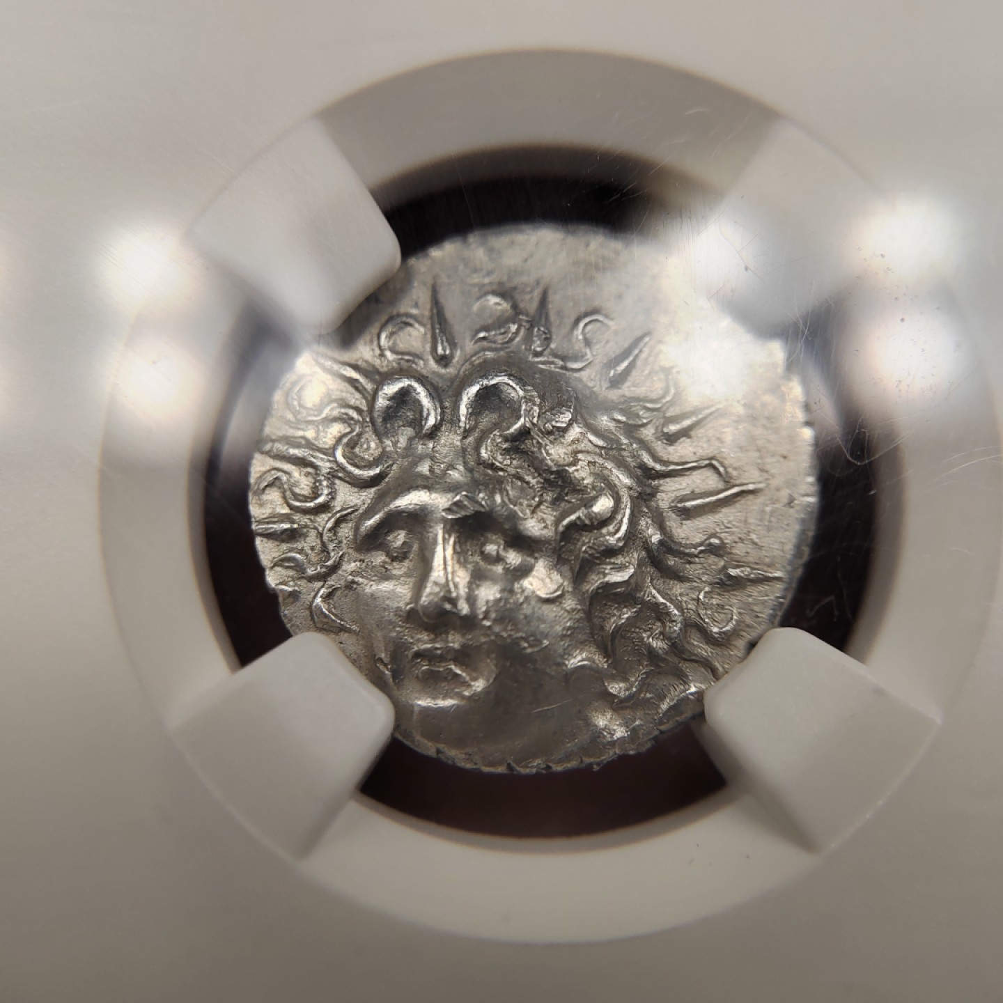 王之爱好～外国古币 古希腊卡里亚的罗德岛银币