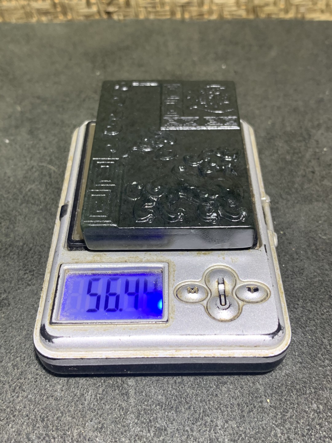 天然新疆和田青玉招财进宝貔貅牌子一块，