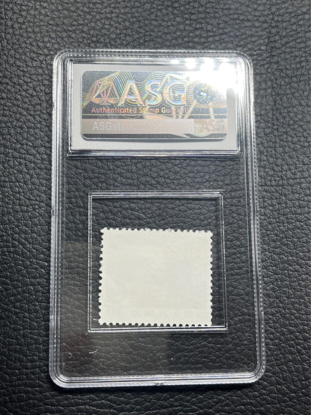 洪涛臻品批发群  精选邮票限时拍卖第一百期 普无号  天安门红太阳   ASG85分OP  版撕绝中绝送评，105最严格时期出分，一手出分壳子完好无划痕，配套必备，喜欢不要错过