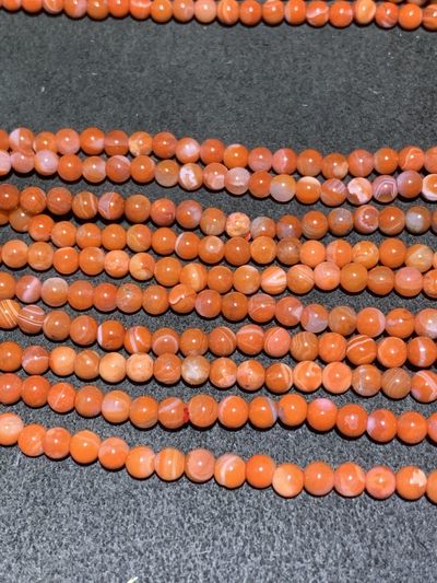 川料南红玛瑙柿子红冰飘多圈手串一条 川料南红玛瑙柿子红冰飘多圈手串一条