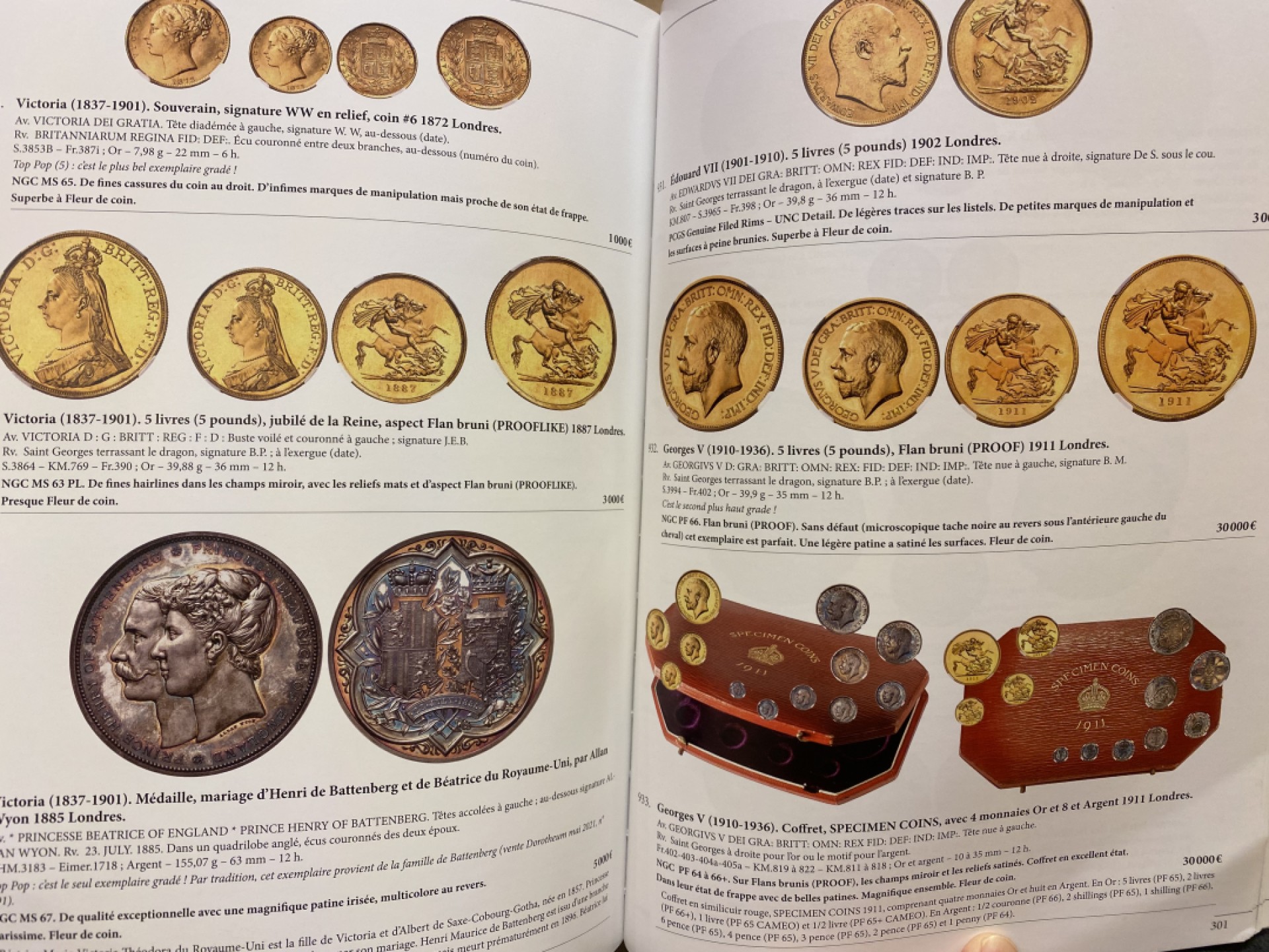 万国钱币拍卖第002期（全场免佣金） 摩纳哥MDC 22年6月拍卖图录 共408页，书籍较重，注意邮费到付问题