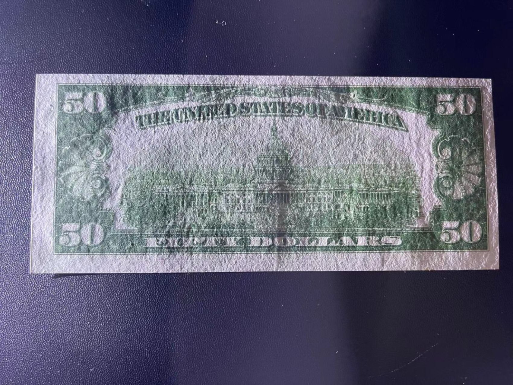 《外钞收藏家》第二百二十三期 1928年50美元 疑似有折 品相如图