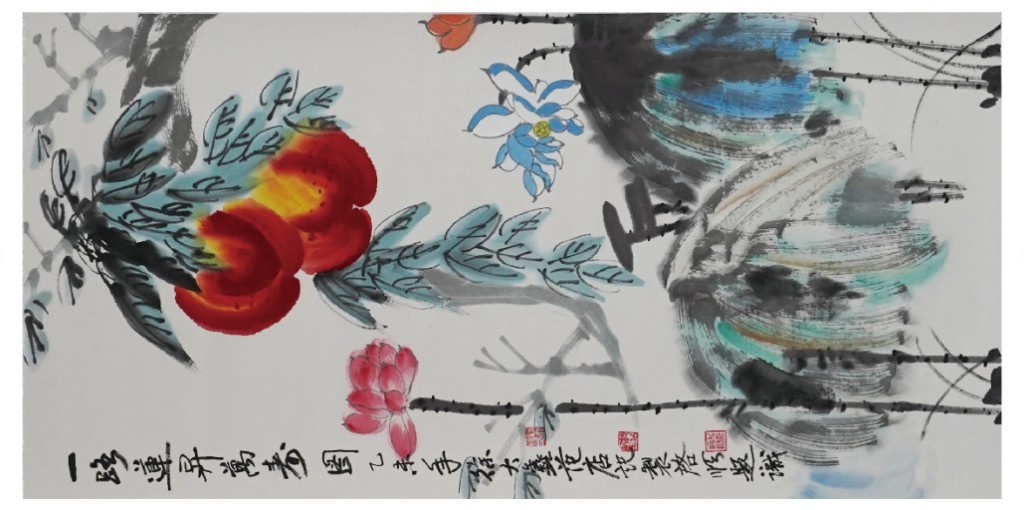 聚宝轩2022秋拍 一路莲升万寿图