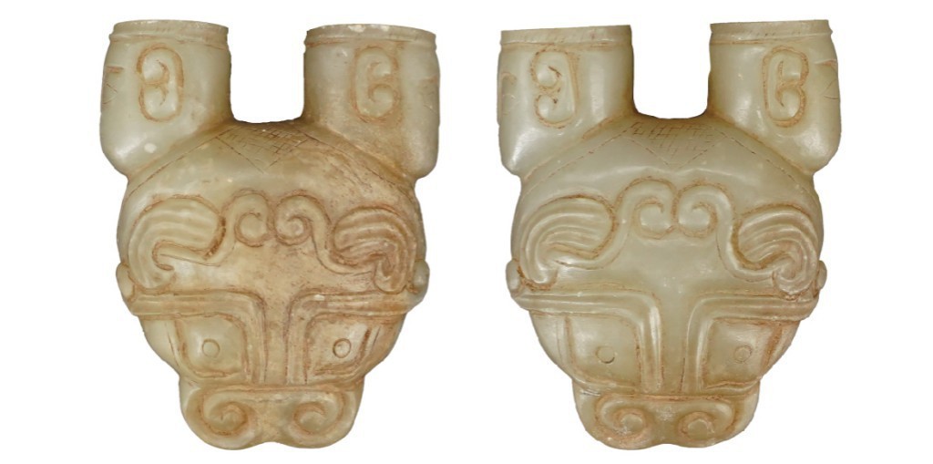 聚宝轩2022秋拍 青白玉兽面（蟾蜍形状挂件）