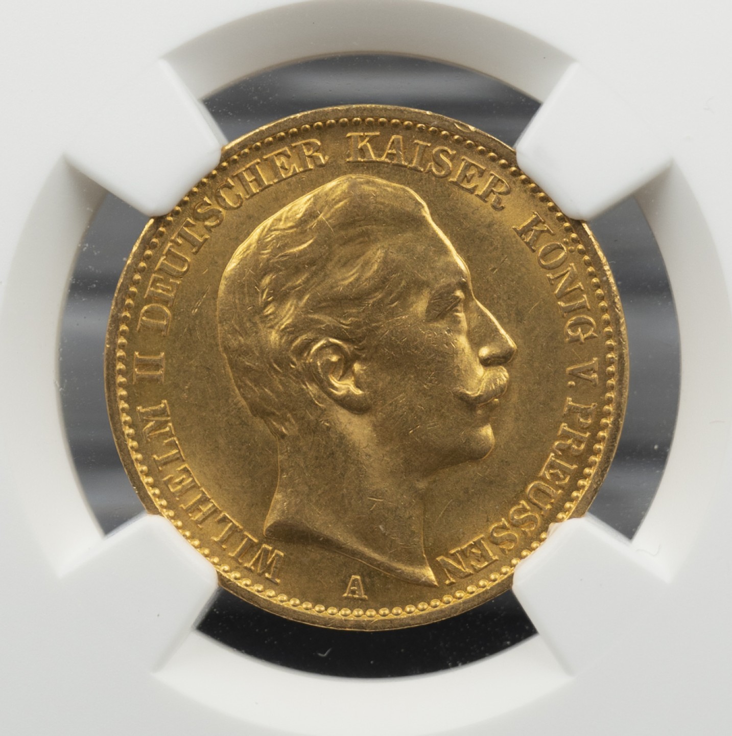 万国钱币拍卖第002期（全场免佣金） 1913 德国普鲁士威廉二世20马克金币 900金 重7.97克