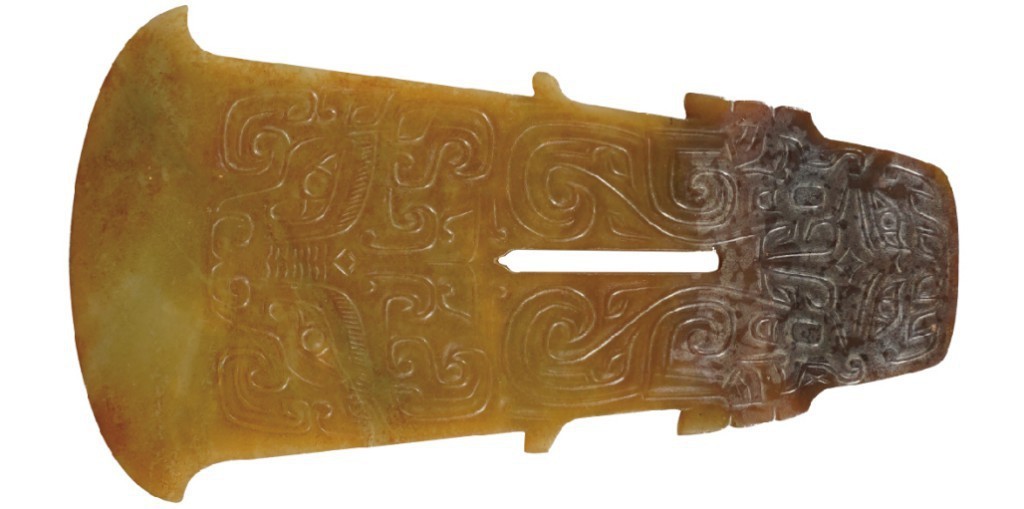 聚宝轩2022秋拍 人面兽纹玉牌