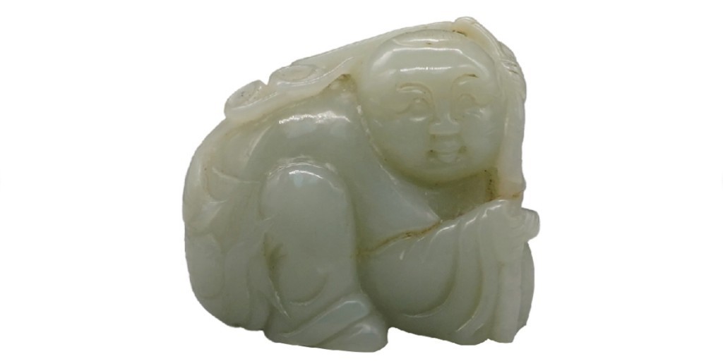 聚宝轩2022秋拍 莲花童子（和田玉）