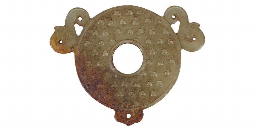 聚宝轩2022秋拍 玉璜带乳丁