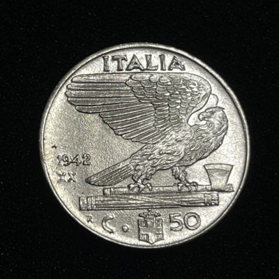 外国硬币0元起拍（37） - 1942意大利50分