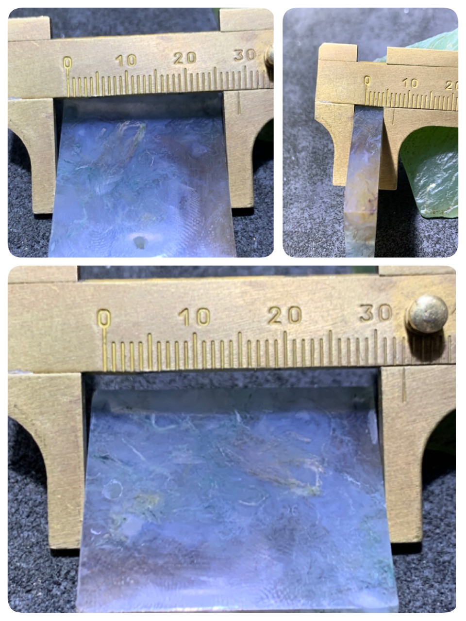 天然冰透高玉化水草玛瑙牌子一块，