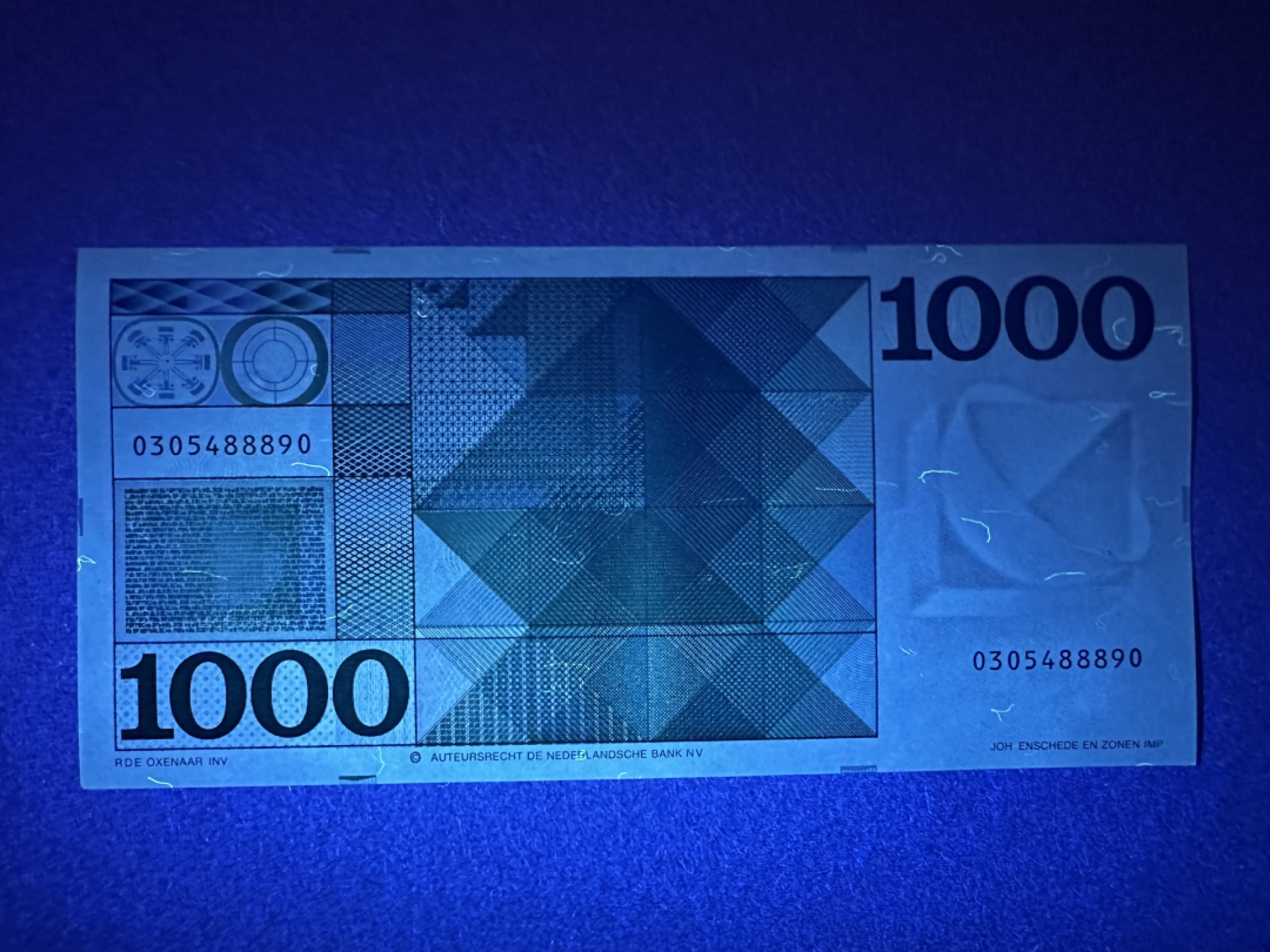 《张总收藏》82期——外币荟萃 荷兰1000盾 UNC- 斯宾诺莎 疑似顶部有个小裂口