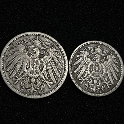 外国硬币0元起拍（38） - 1901德意志帝国5，10芬尼