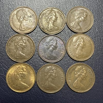 外国硬币0元起拍（39） - 半便士9枚