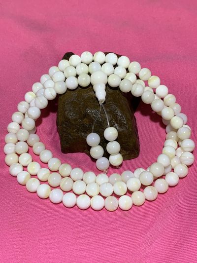 深海高玉化飘黄贝化玉108手串一条， - 深海高玉化飘黄贝化玉108手串一条，