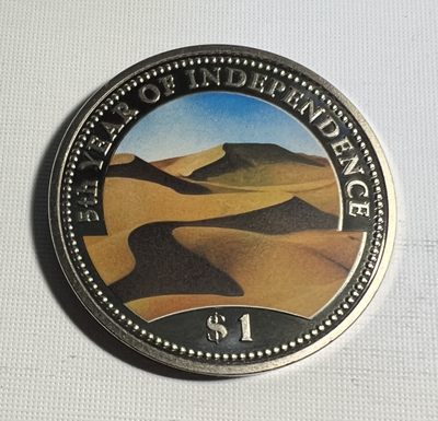 S&S Numismatic世界钱币-拍卖第48期 - 纳米比亚1995年 国庆5周年 1元精制彩色纪念币