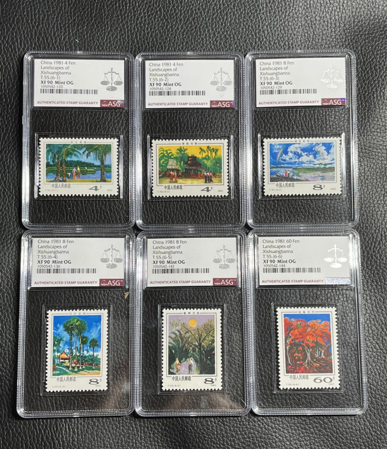 洪涛臻品批发群  精选邮票限时拍卖第一百零六期 T55西双版纳新全  ASG90同分一套，严评一次性出分，同分省时省力，经典热门风景套票，同分仅此一套，喜欢不要错过！！
