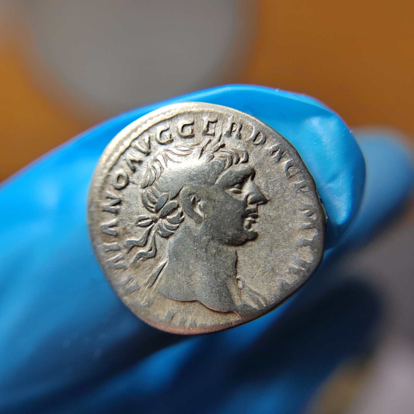 王之爱好～外国古币 古罗马五贤帝图拉真银币