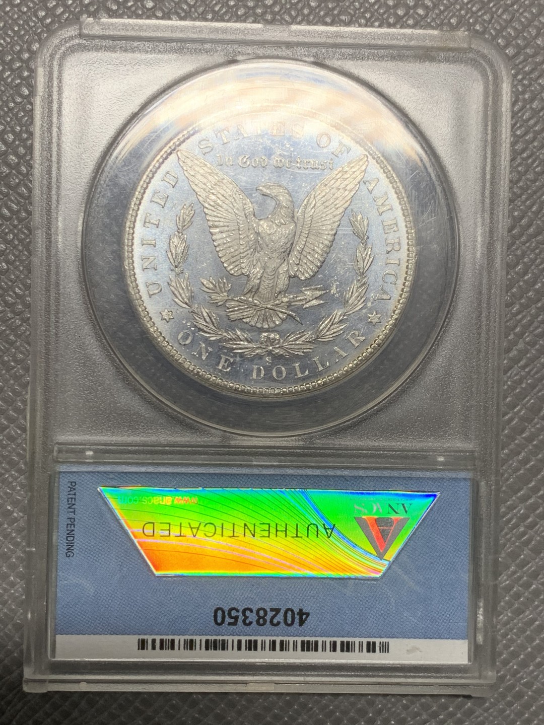 《竞宝斋》第121场-周日，周一 ，2场连拍（全场包邮） ANACS评级(三大评级机构) MS64 CDPL 美国 1880 摩根银币 看状态吧