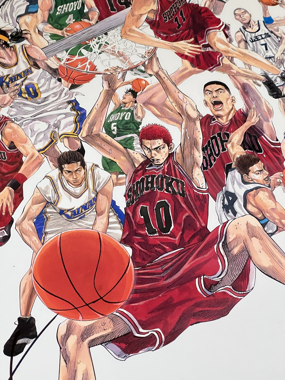 零元拍: 迎接大电影上映，特别奉献井上雄彦亲笔签名 Jump50th SLAM DUNK allstar 限定海报