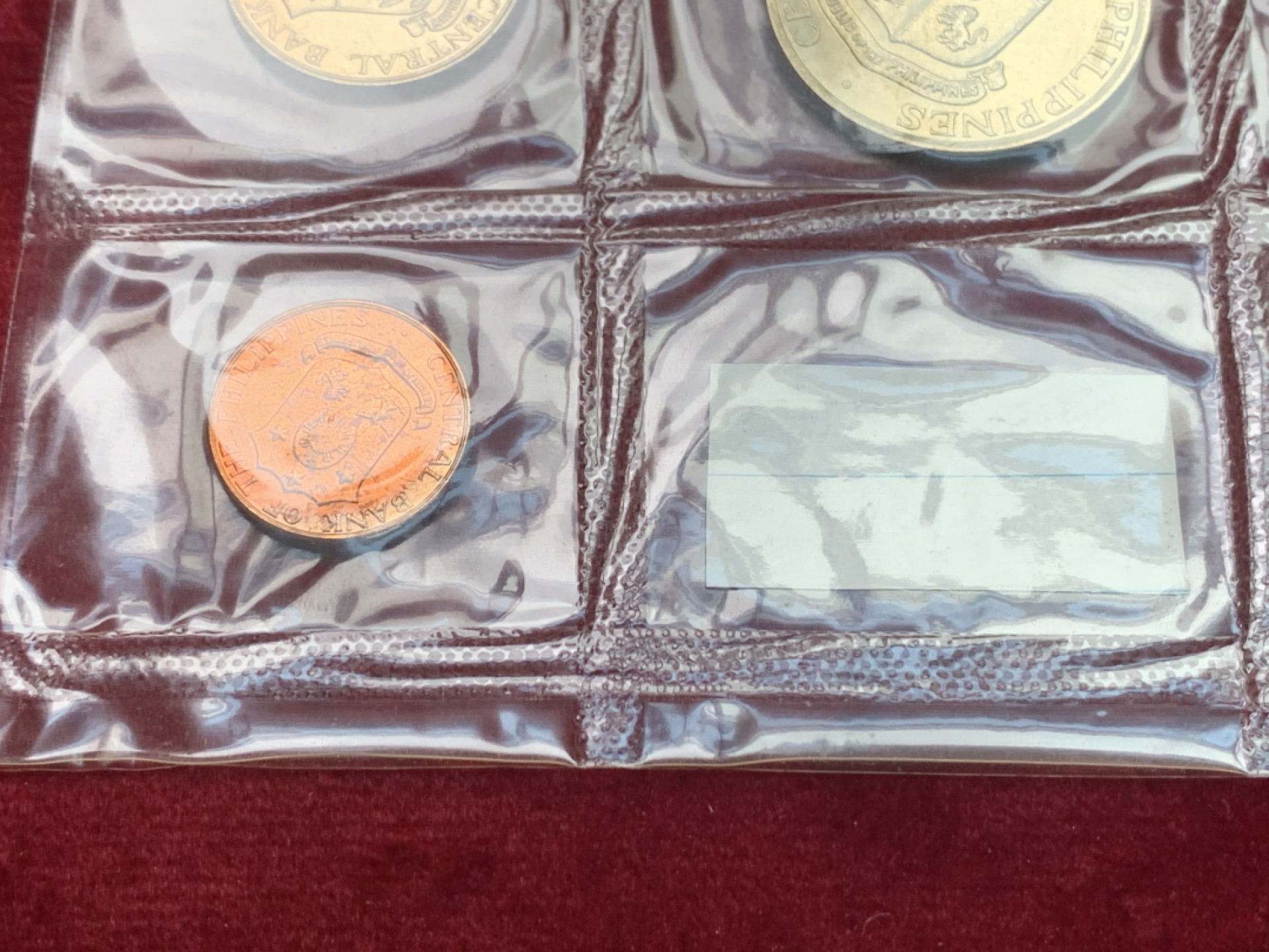 《竞宝斋》第121场-周日，周一 ，2场连拍（全场包邮） 菲律宾1963-1964打铁图案套币，密封BU收藏好品