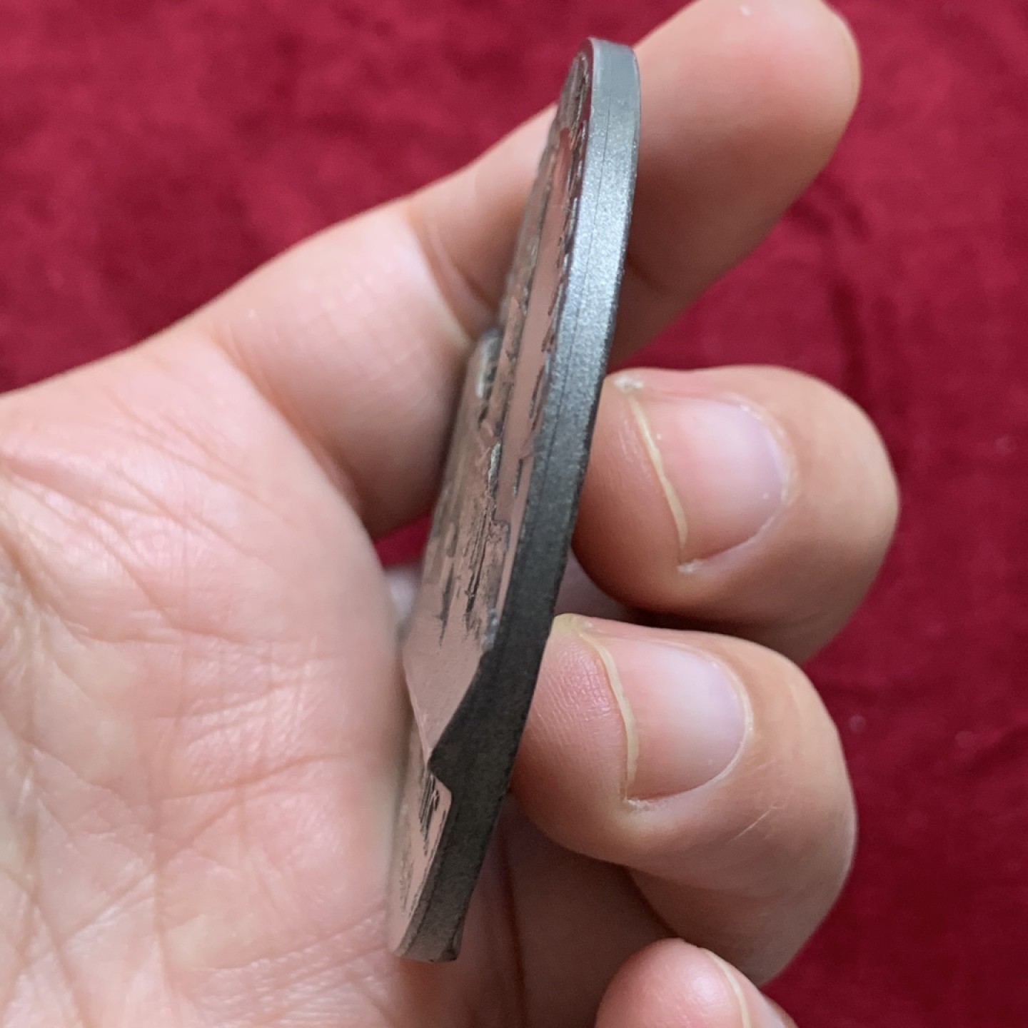 《竞宝斋》第121场-周日，周一 ，2场连拍（全场包邮） 意大利高浮雕 美国约翰肯尼迪总统 近代大银章 带800银标 122.6克