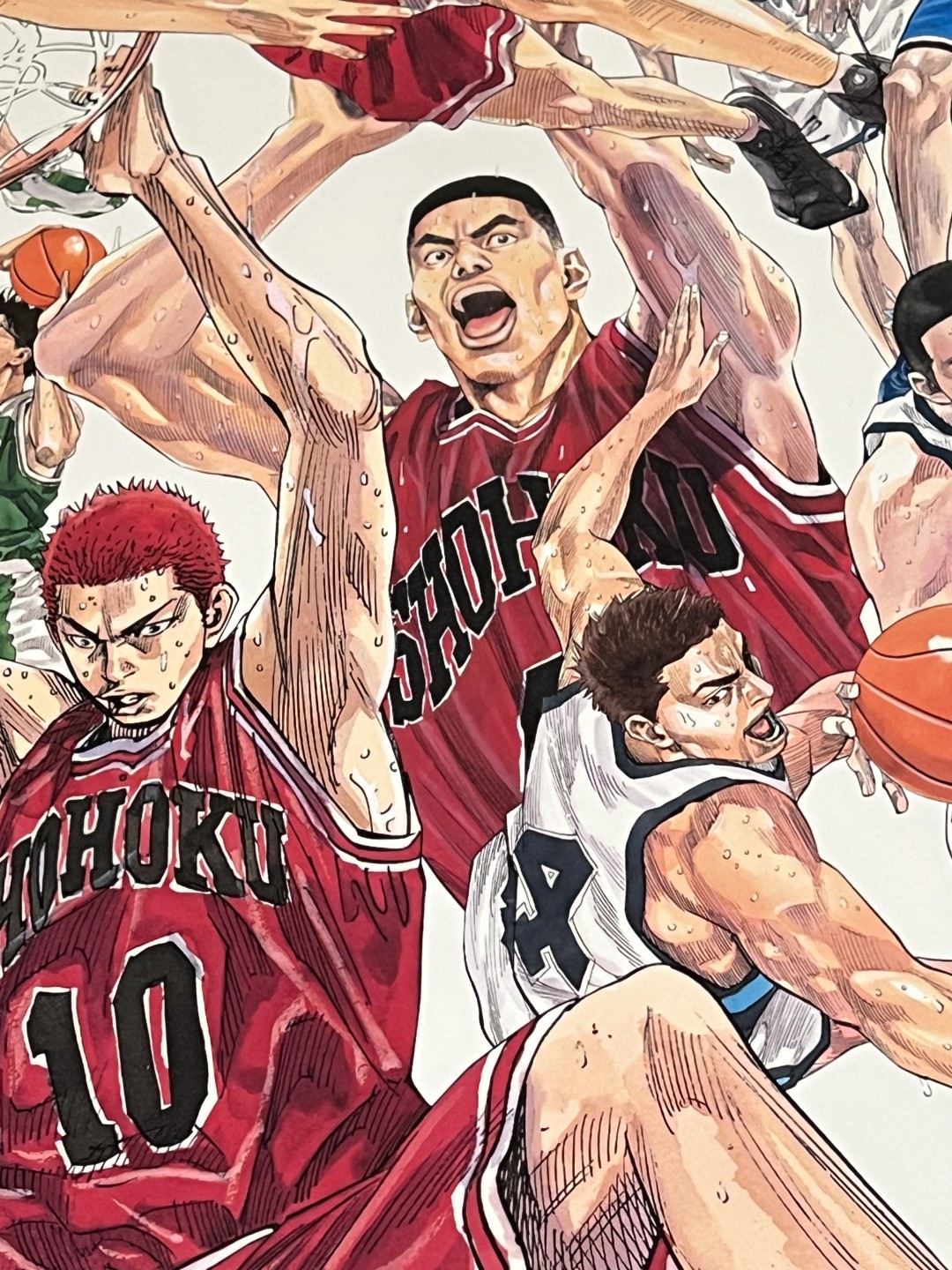 零元拍: 迎接大电影上映，特别奉献井上雄彦亲笔签名 Jump50th SLAM DUNK allstar 限定海报