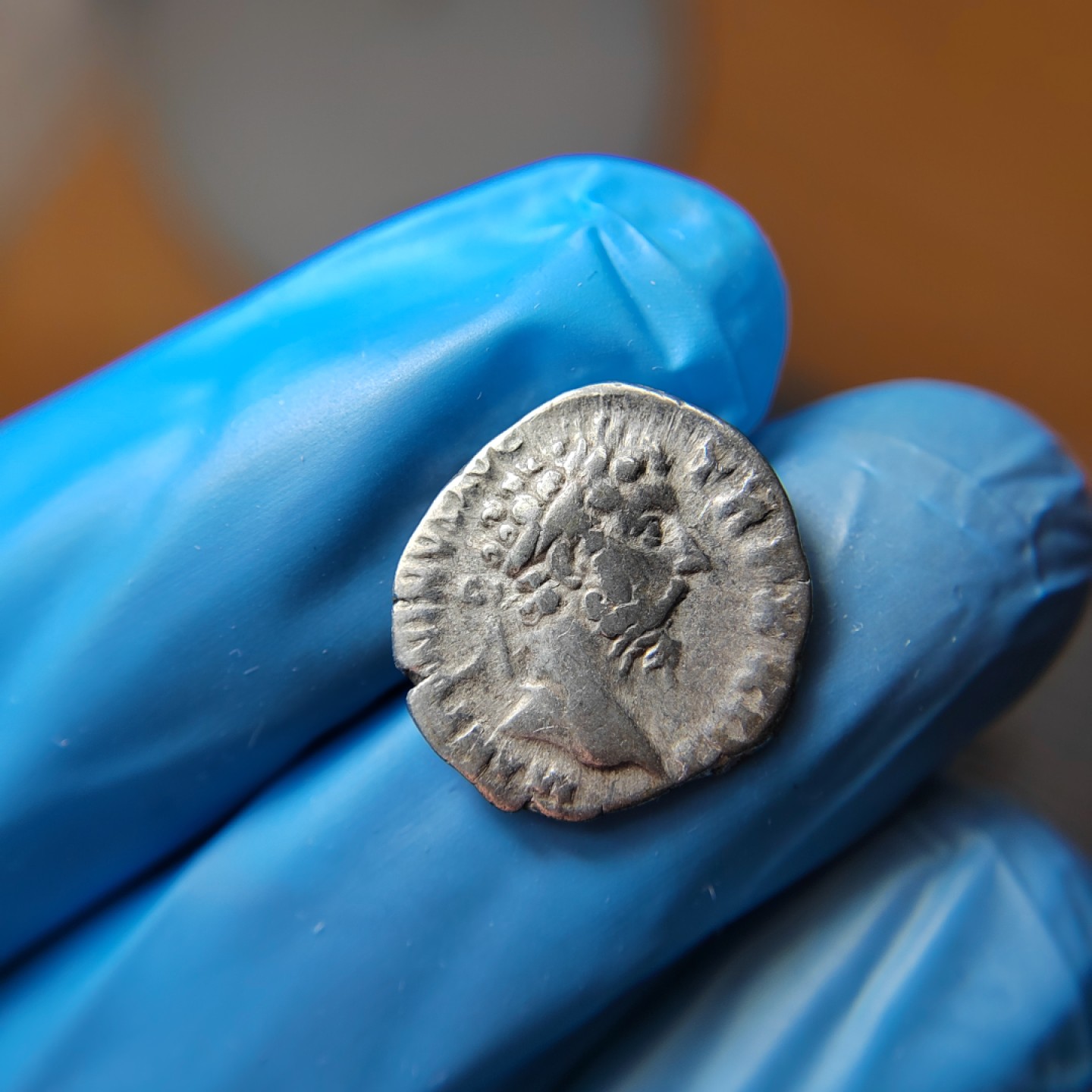 王之爱好～外国古币 古罗马五贤帝马可•奥勒留银币