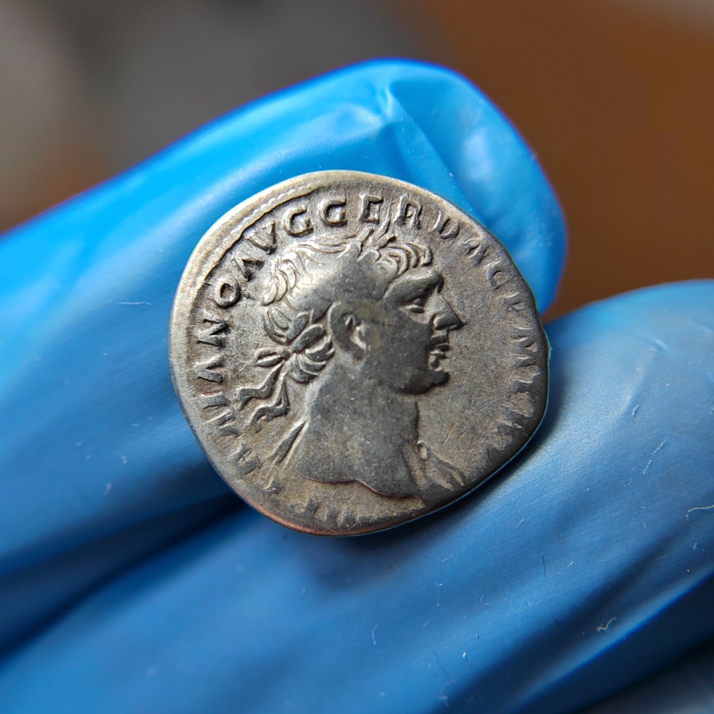 王之爱好～外国古币 古罗马五贤帝图拉真银币