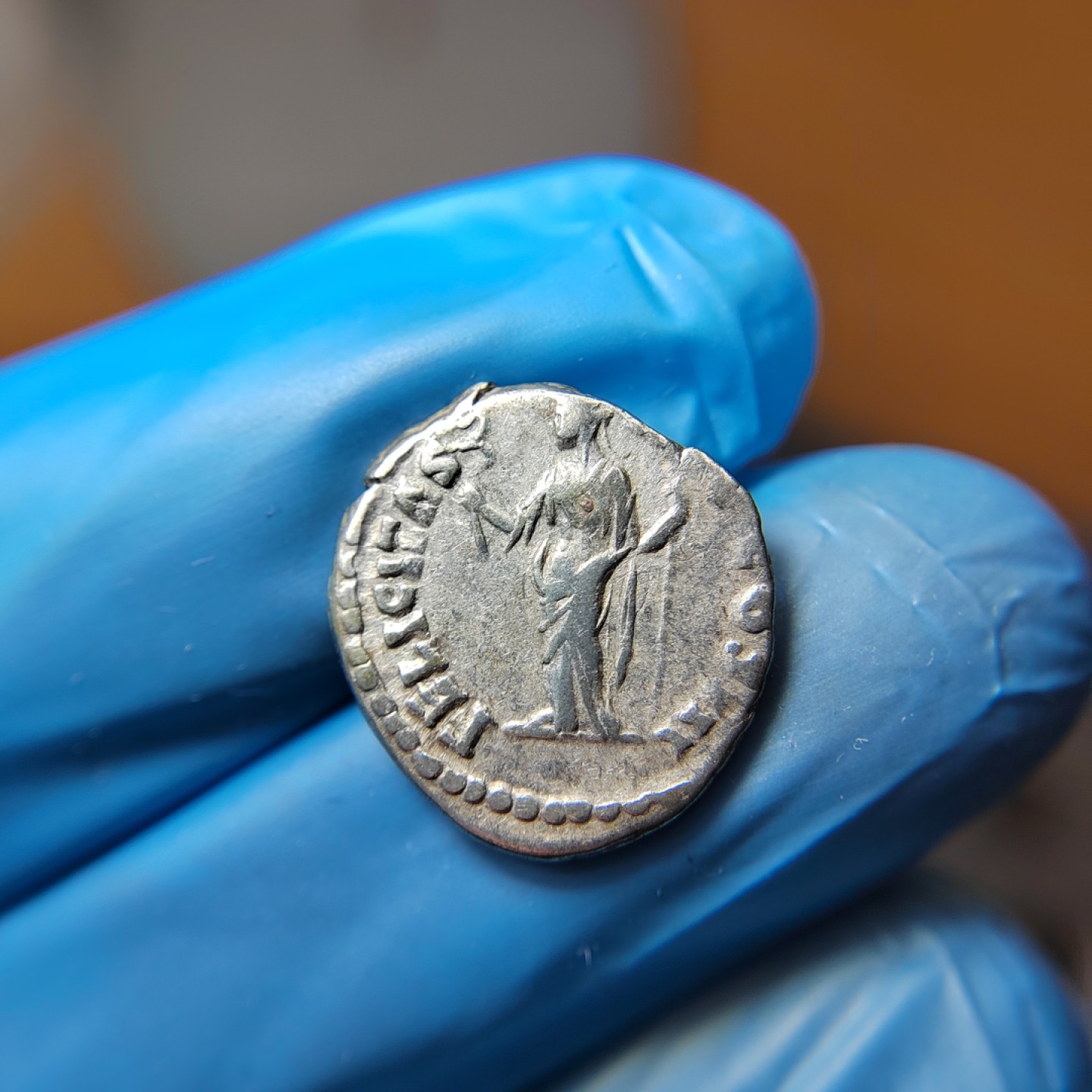 王之爱好～外国古币 古罗马五贤帝马可•奥勒留银币