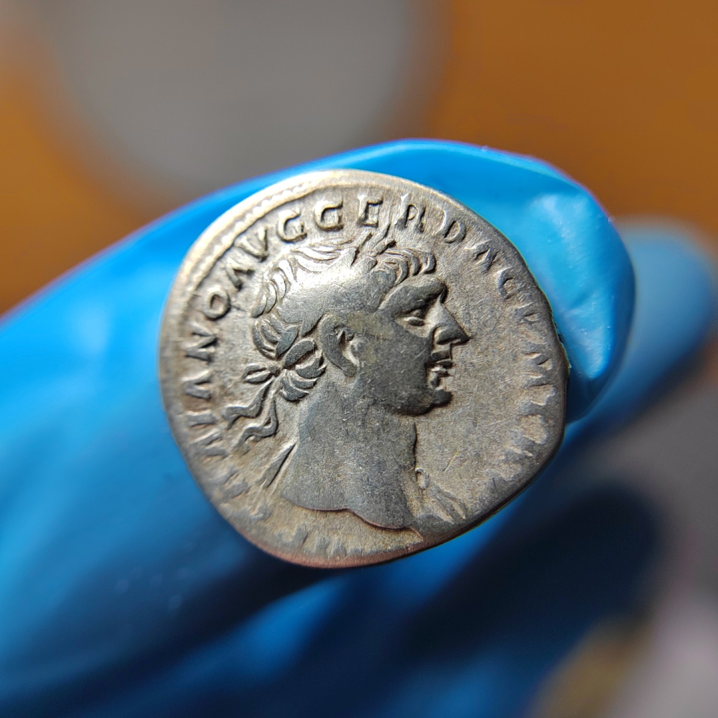 王之爱好～外国古币 古罗马五贤帝图拉真银币