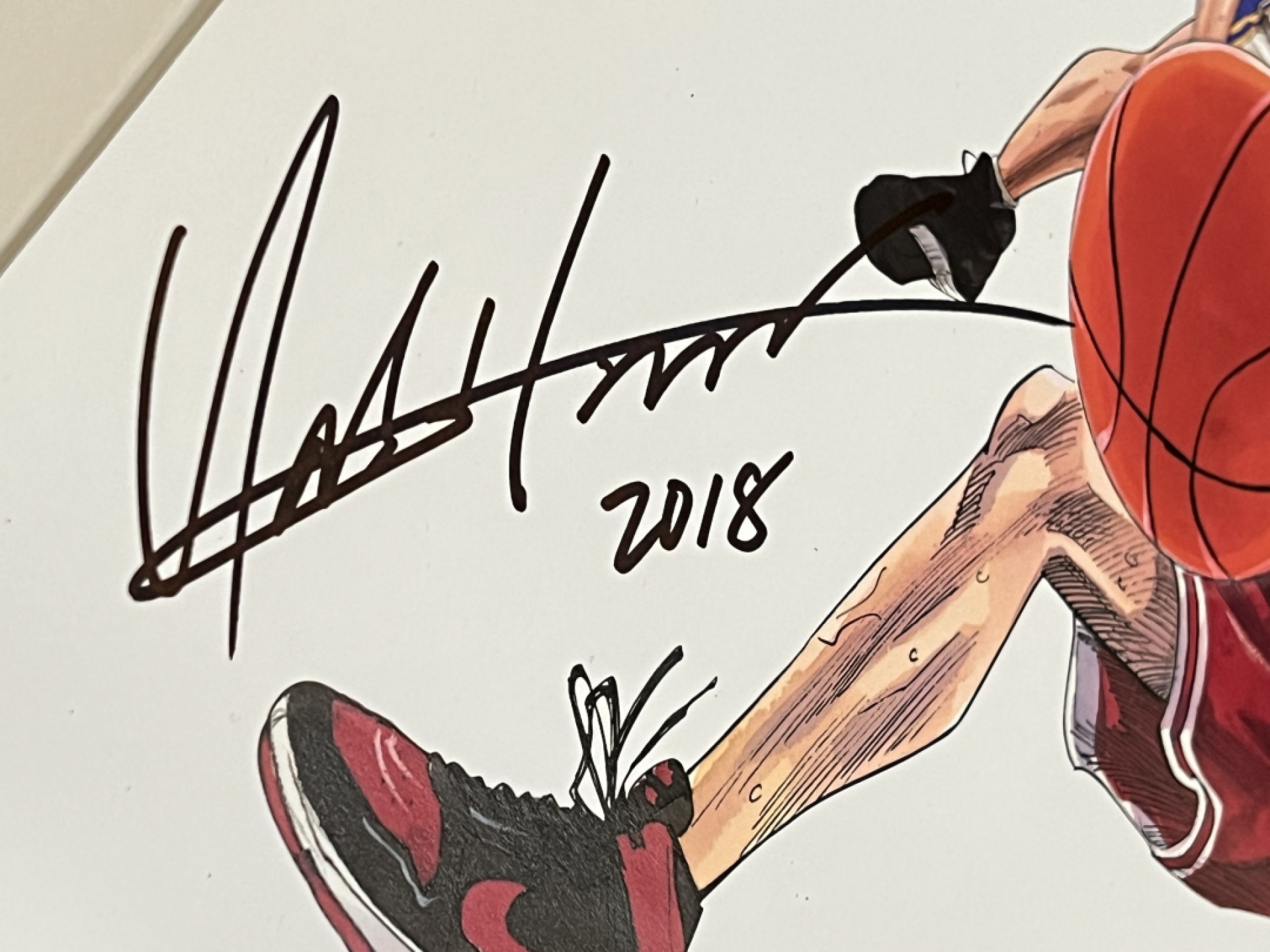 零元拍: 迎接大电影上映，特别奉献井上雄彦亲笔签名 Jump50th SLAM DUNK allstar 限定海报
