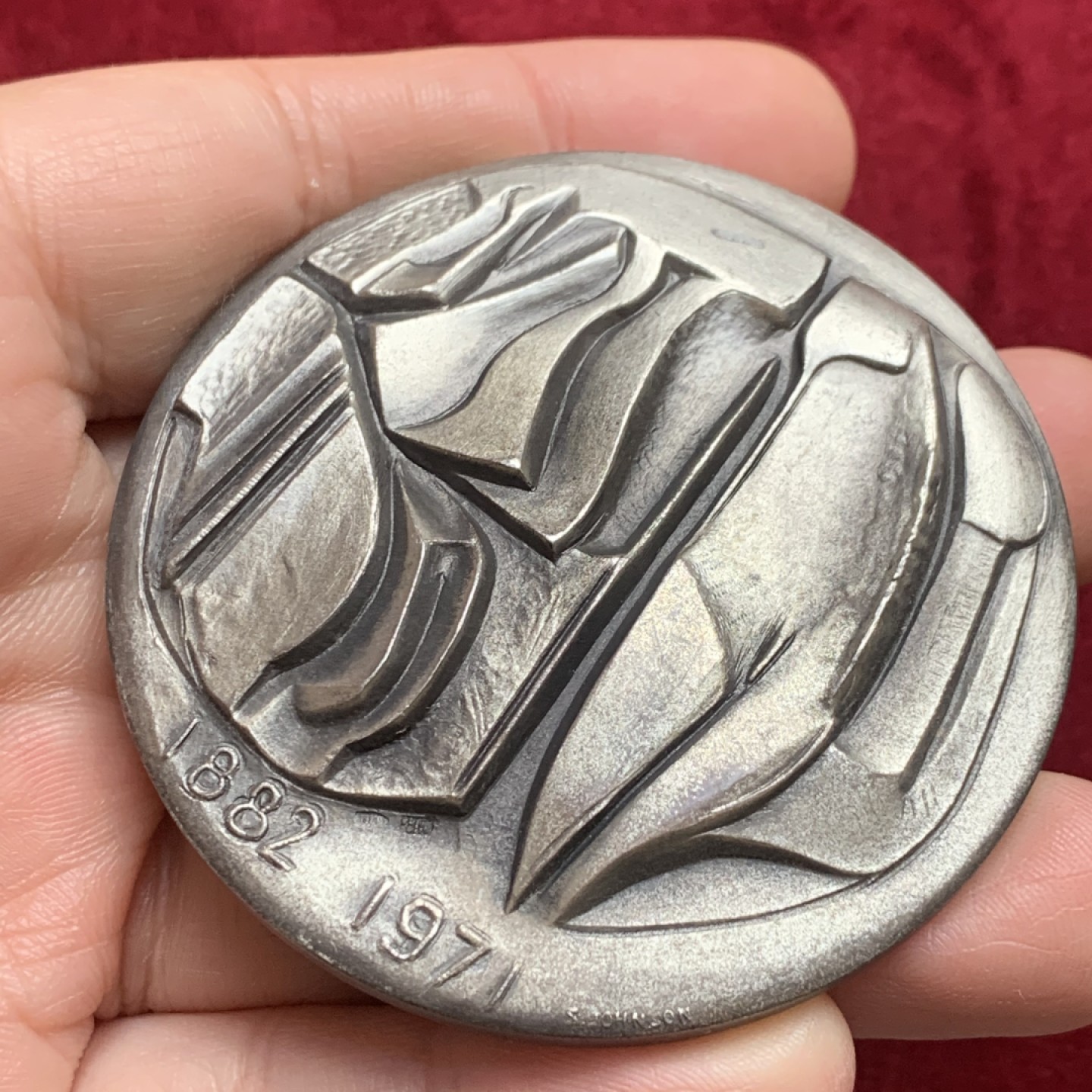 《竞宝斋》第121场-周日，周一 ，2场连拍（全场包邮） 意大利高浮雕 俄罗斯伊戈尔·斯特拉文斯基 近代大银章 带800银标 184.2克