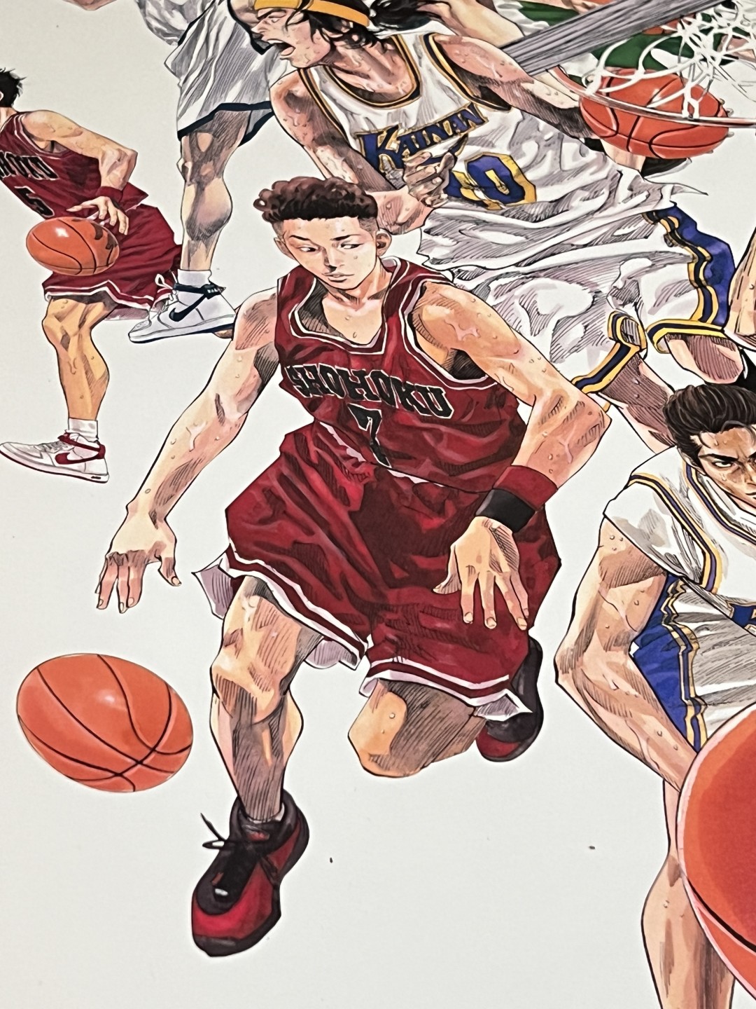 零元拍: 迎接大电影上映，特别奉献井上雄彦亲笔签名 Jump50th SLAM DUNK allstar 限定海报