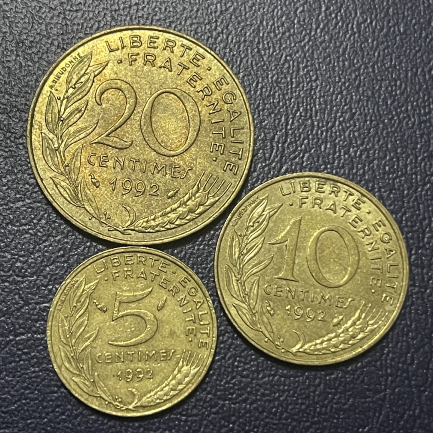 外国硬币0元起拍（39） 法国5，10，20分