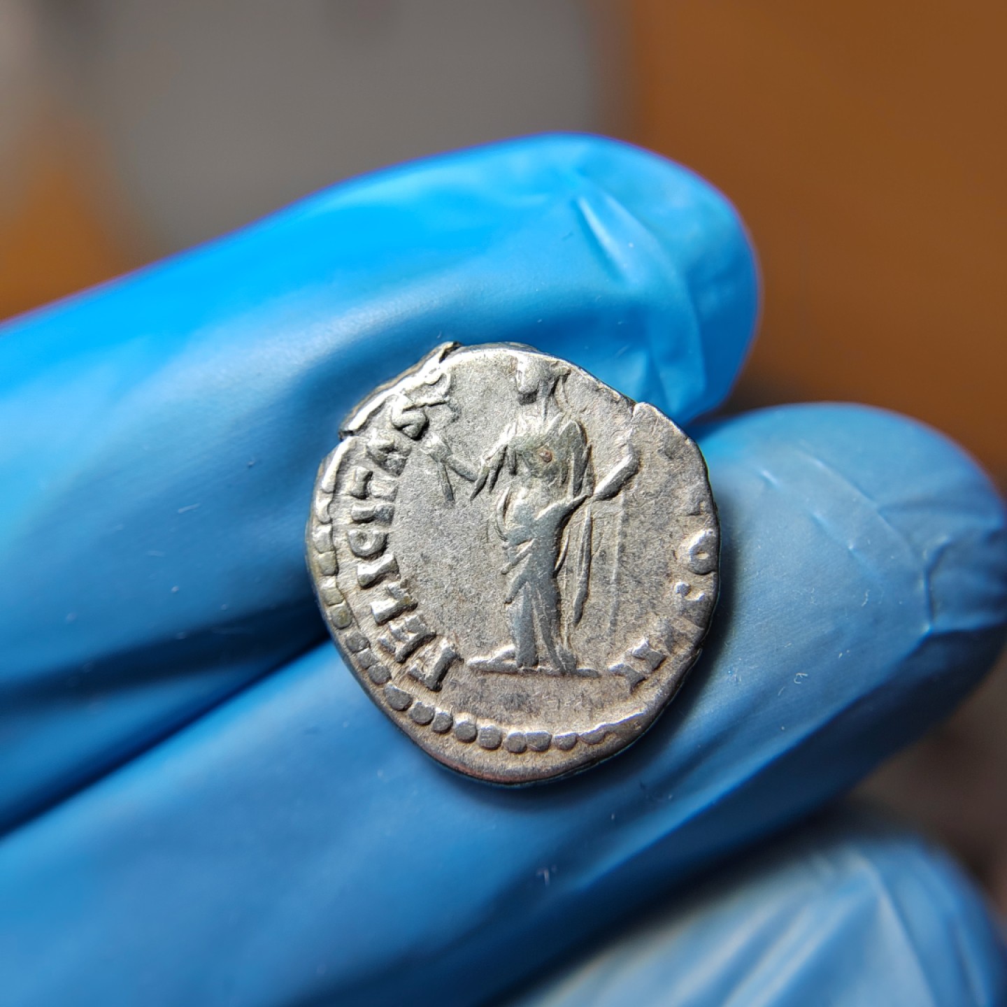 王之爱好～外国古币 古罗马五贤帝马可•奥勒留银币