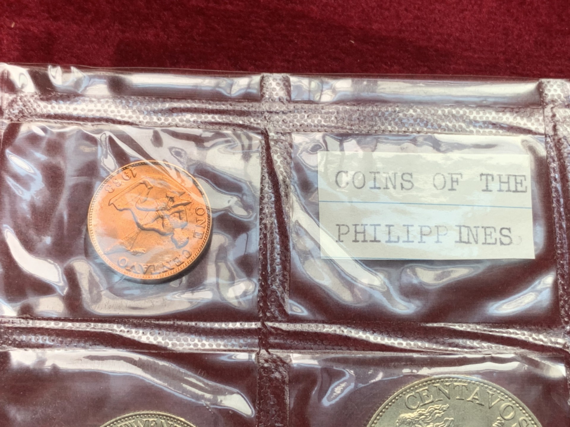 《竞宝斋》第121场-周日，周一 ，2场连拍（全场包邮） 菲律宾1963-1964打铁图案套币，密封BU收藏好品