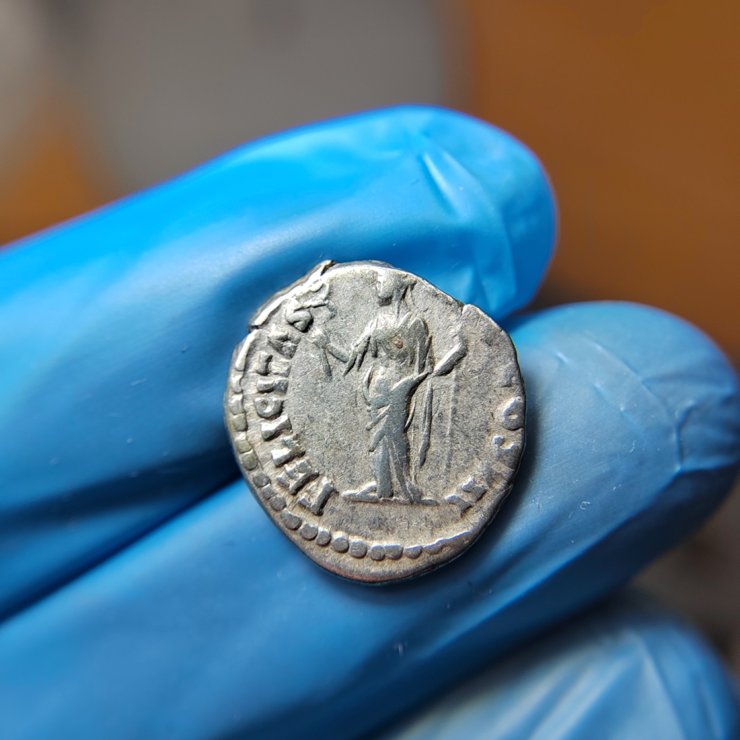 王之爱好～外国古币 古罗马五贤帝马可•奥勒留银币