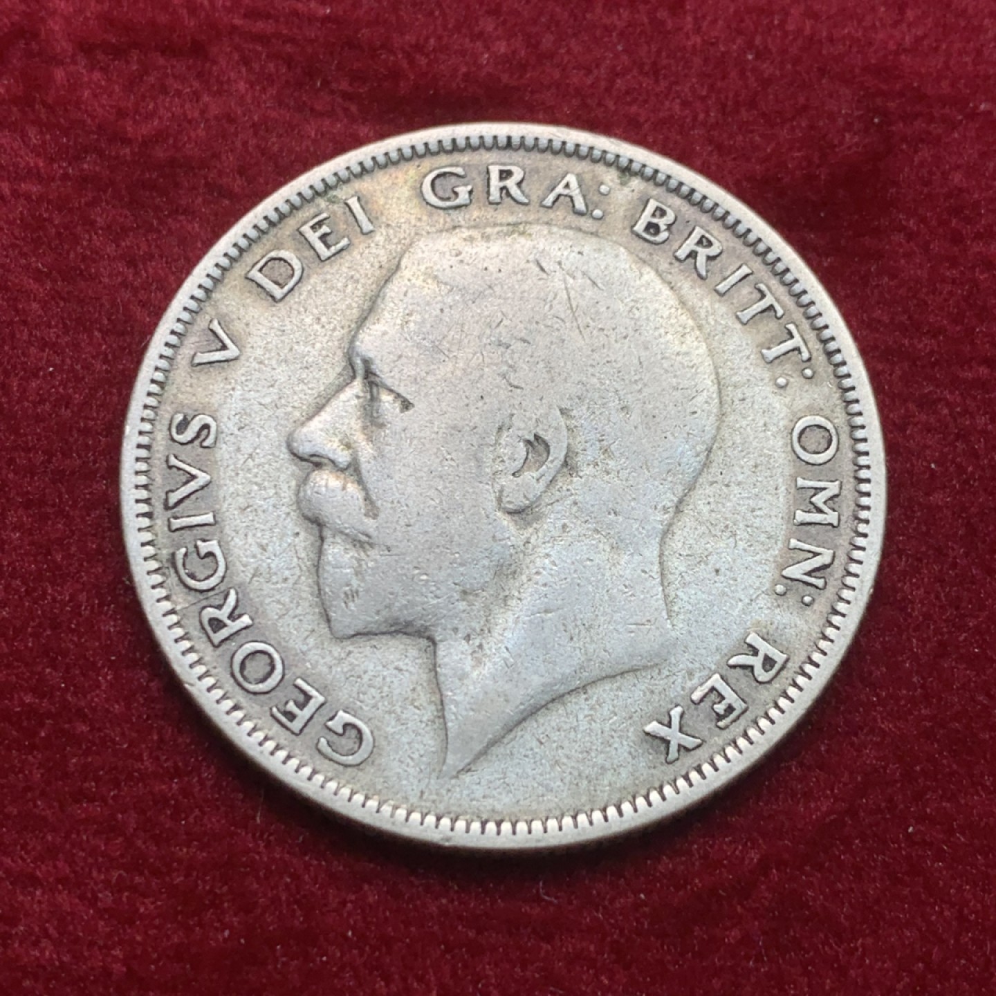 《竞宝斋》第121场-周日，周一 ，2场连拍（全场包邮） 英国 1930年 1/2克朗 银币