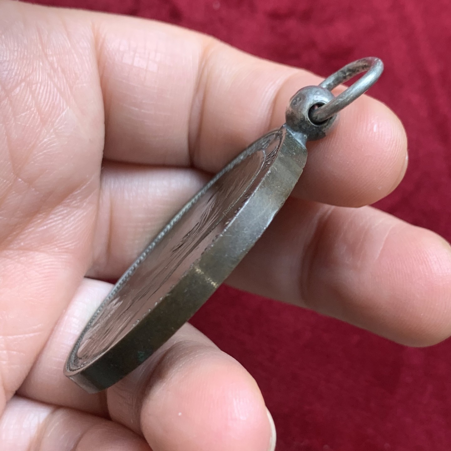 《竞宝斋》第121场-周日，周一 ，2场连拍（全场包邮） 荷兰早期 威廉明娜女王 萝莉头 铜制勋章45mm 手感厚重 国内少见