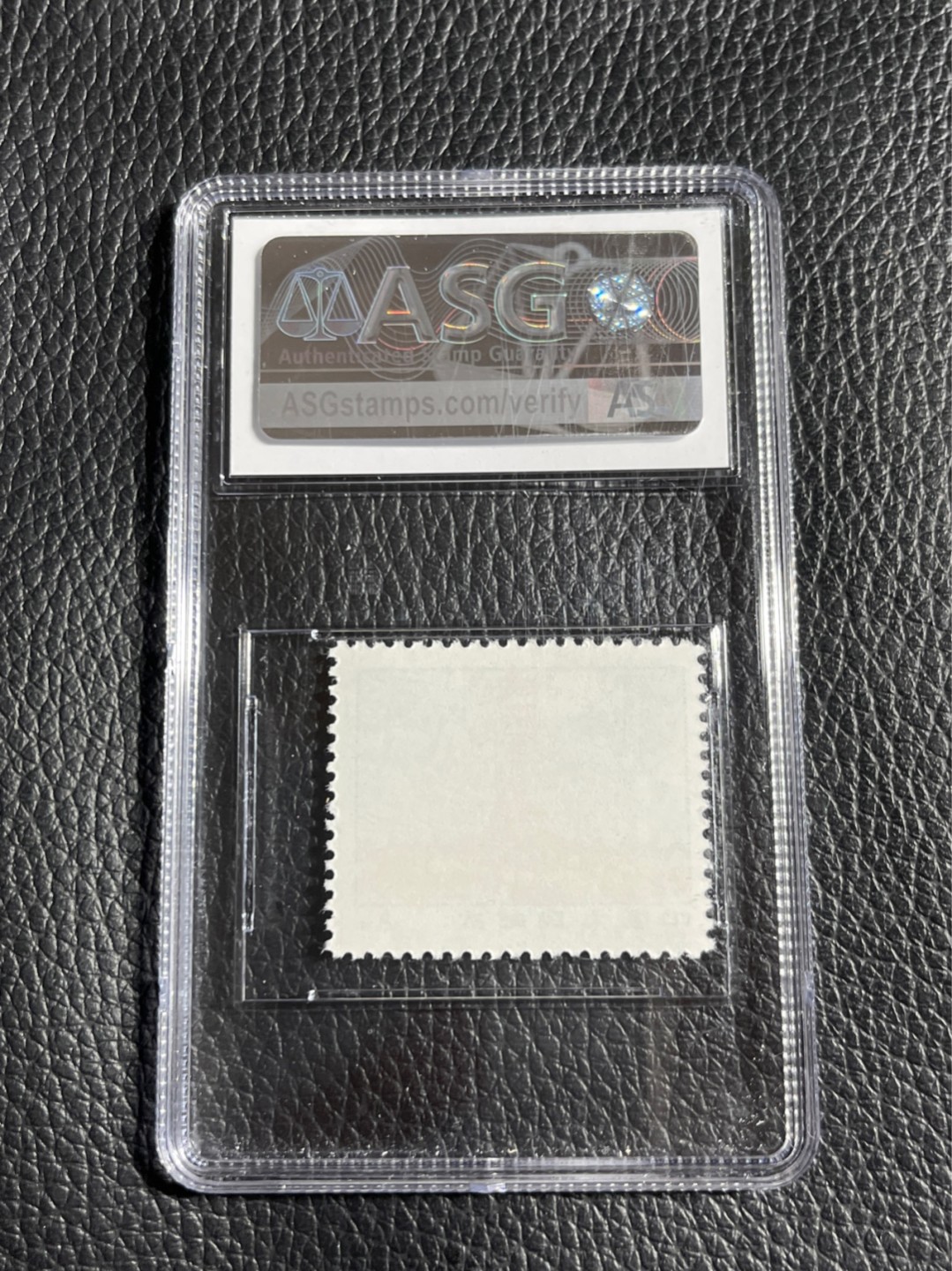 洪涛臻品批发群  精选邮票限时拍卖第一百零五期 ★组外品★普无号 11.5°细齿8分纪念碑 ASG90分OP一枚，普通票下边16个齿，细齿组外品19个齿，存世量少，喜欢不要错过