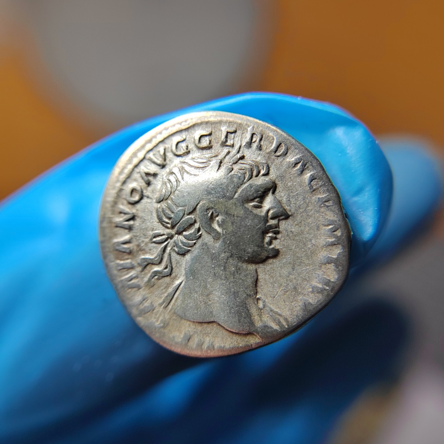 王之爱好～外国古币 古罗马五贤帝图拉真银币