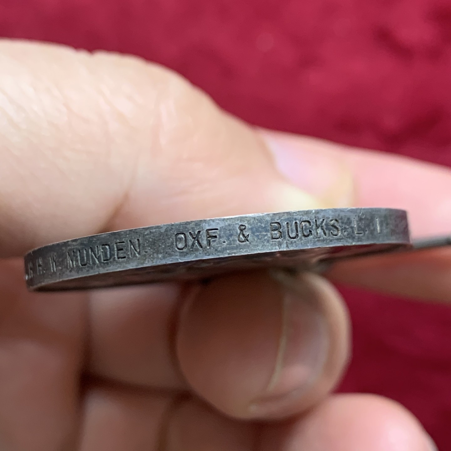 《竞宝斋》第121场-周日，周一 ，2场连拍（全场包邮） 1918年英国一战胜利奖章 银质 未清洗 包浆醇美