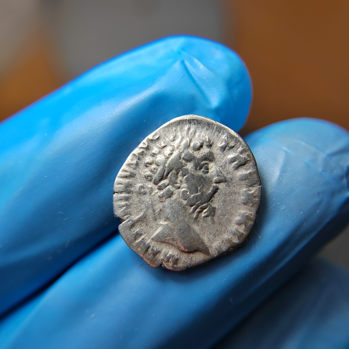 王之爱好～外国古币 古罗马五贤帝马可•奥勒留银币